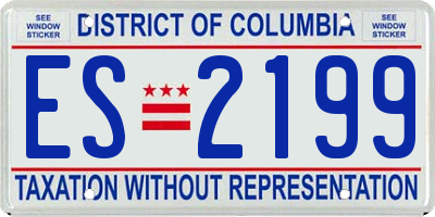 DC license plate ES2199