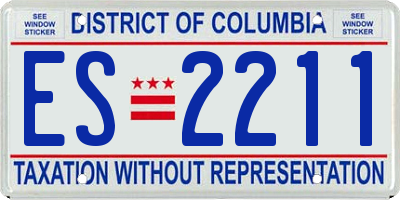 DC license plate ES2211