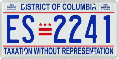 DC license plate ES2241