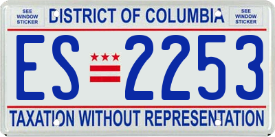 DC license plate ES2253