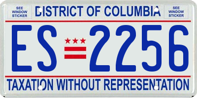 DC license plate ES2256