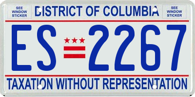 DC license plate ES2267