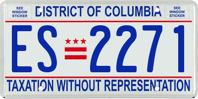 DC license plate ES2271