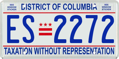 DC license plate ES2272