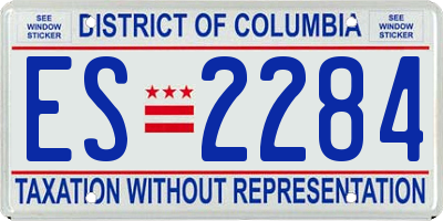 DC license plate ES2284