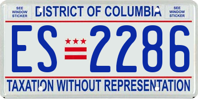 DC license plate ES2286