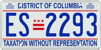 DC license plate ES2293