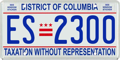 DC license plate ES2300