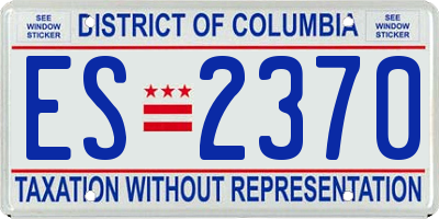 DC license plate ES2370