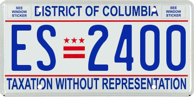 DC license plate ES2400