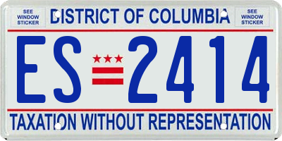 DC license plate ES2414