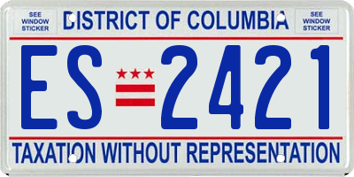 DC license plate ES2421