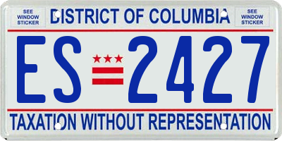 DC license plate ES2427