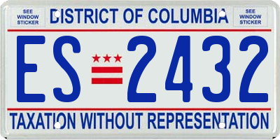 DC license plate ES2432