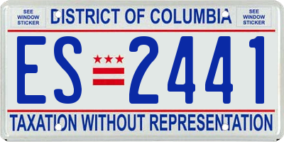 DC license plate ES2441