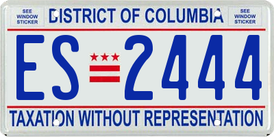 DC license plate ES2444