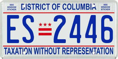 DC license plate ES2446