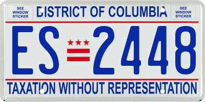 DC license plate ES2448