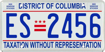 DC license plate ES2456