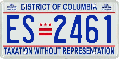 DC license plate ES2461