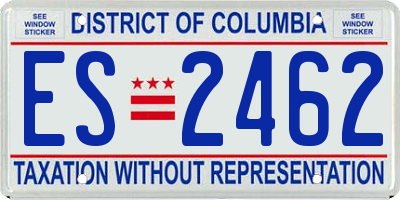DC license plate ES2462