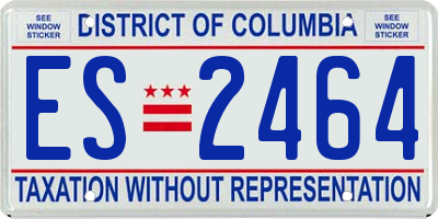 DC license plate ES2464