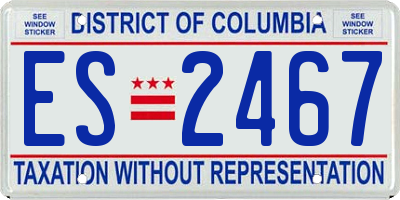 DC license plate ES2467