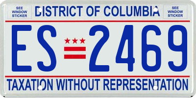 DC license plate ES2469