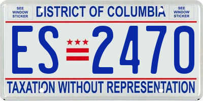 DC license plate ES2470