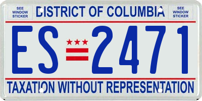 DC license plate ES2471