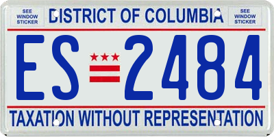 DC license plate ES2484