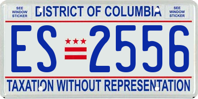 DC license plate ES2556