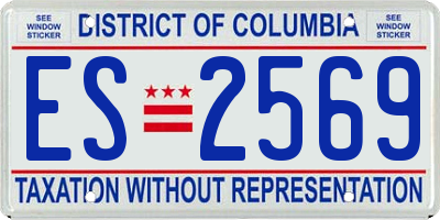 DC license plate ES2569