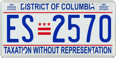 DC license plate ES2570