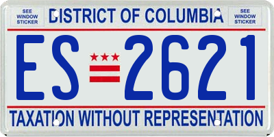 DC license plate ES2621