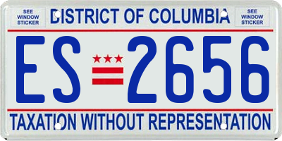 DC license plate ES2656