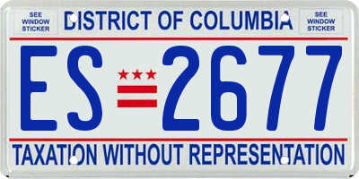 DC license plate ES2677