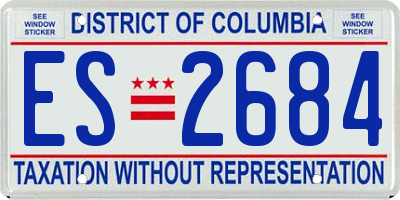 DC license plate ES2684