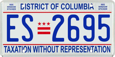 DC license plate ES2695