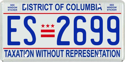 DC license plate ES2699