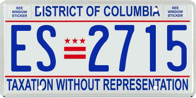 DC license plate ES2715