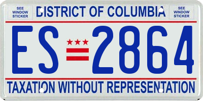 DC license plate ES2864