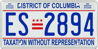DC license plate ES2894