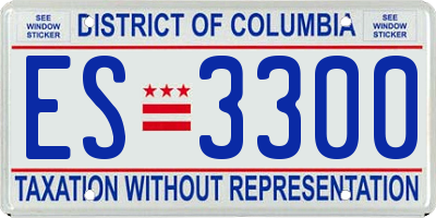 DC license plate ES3300