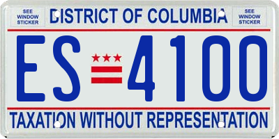DC license plate ES4100