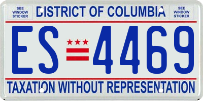 DC license plate ES4469