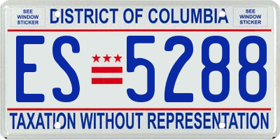 DC license plate ES5288