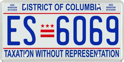 DC license plate ES6069