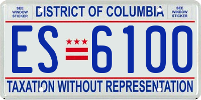 DC license plate ES6100