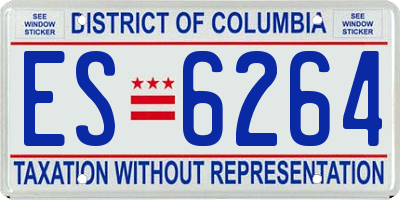 DC license plate ES6264